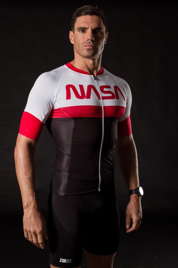 Maillot vélo Z3R0D Nasa Explorer, maillot cyclisme manches courtes 