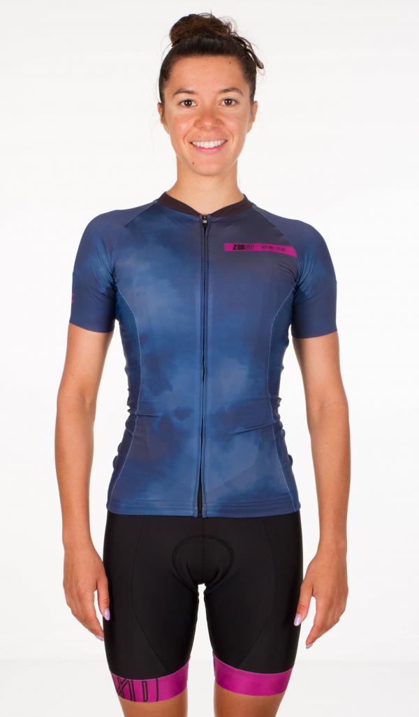 Z3R0D Hot purple mist woman cycling jersey 