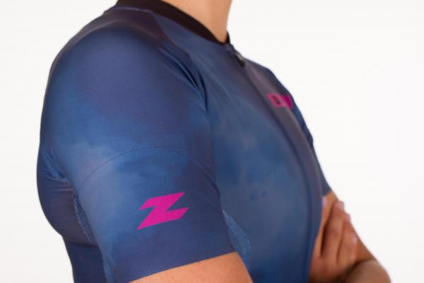 Maillot vélo hot purple mist Z3R0D à manches courtes pour femmes