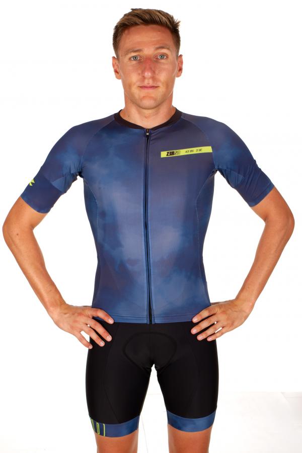 Maillot vélo Z3R0D manches courtes pour hommes orange trekking green