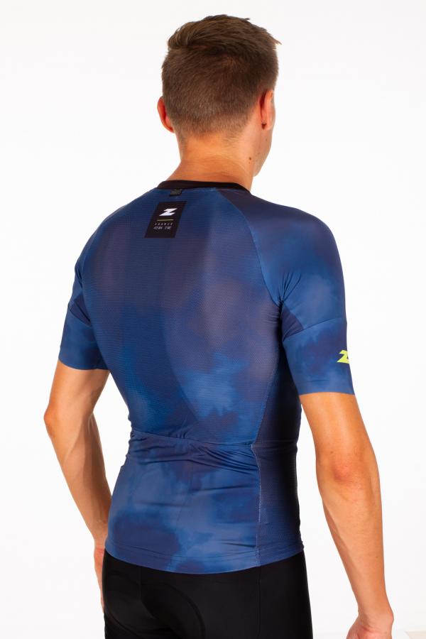 Maillot vélo Z3R0D manches courtes pour hommes orange trekking green