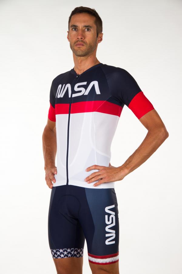 Z3R0D NASA cycling jersey, cycling short sleeves jersey for men
