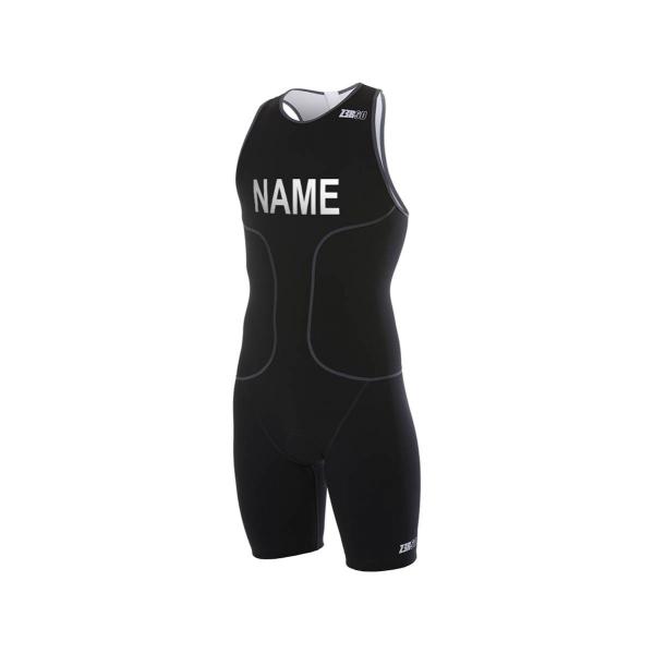 marquage nom sur tenue de triathlon, flocage Z3R0D