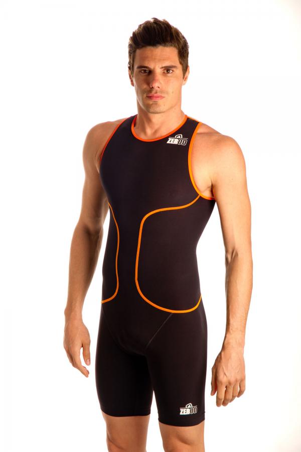 Z3R0D - Triathlon : Fins de série 2, HOMMES : oSUIT MAN (ORANGE/BLACK)