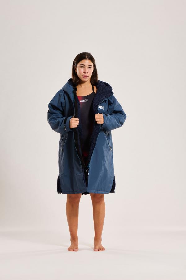 Parka imperméable eau libre bleu marine| Z3R0D