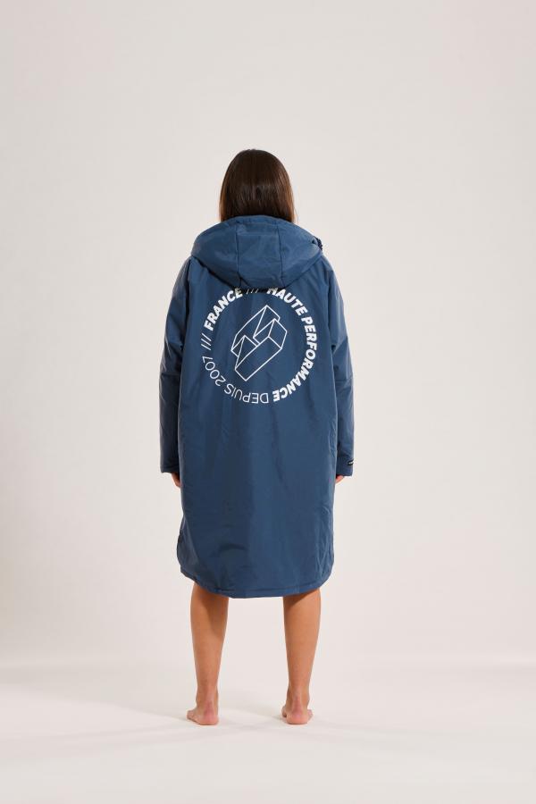 Parka imperméable eau libre bleu marine| Z3R0D