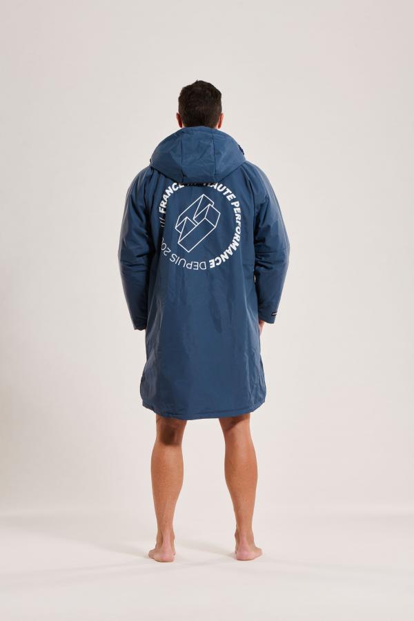 Parka imperméable eau libre bleu marine| Z3R0D