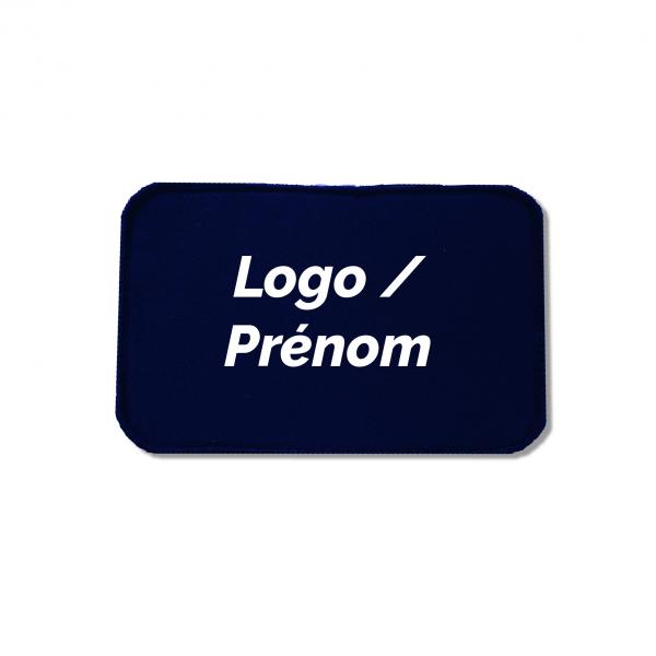 Patch Flocage Velcro Grande Taille bleu marine