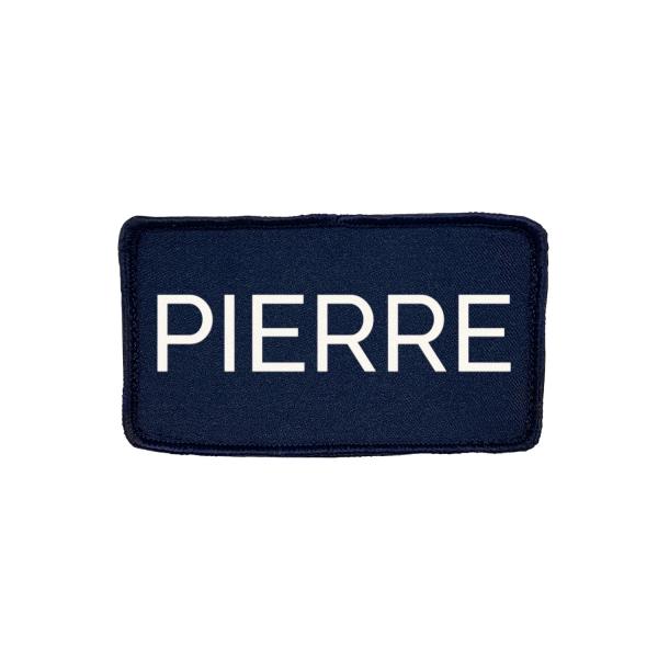 Patch velcro bleu marine petite taille personnalisable Z3R0D