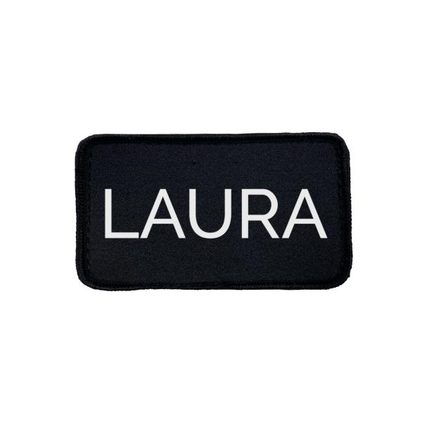 Patch velcro noir petite taille personnalisable Z3R0D