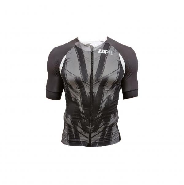 ttSINGLET Racer homme Black Vivicity| Z3R0D - haut de triathlon à manches 