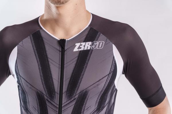 ttSINGLET Racer homme Black Vivicity| Z3R0D - haut de triathlon à manches 