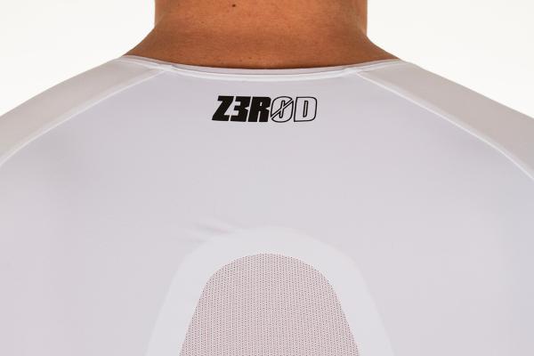 ttSINGLET Racer homme | Z3R0D - haut de triathlon à manches noir et blanc