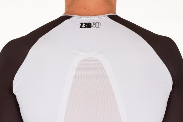 Racer man atoll and black ttSINGLET | Z3R0D - triathlon sleeved top 