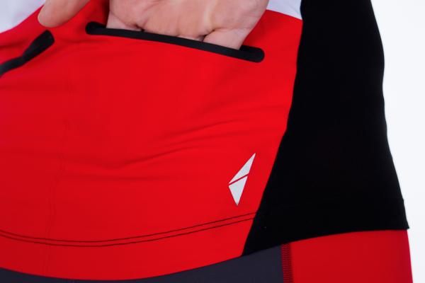 Racer man red and grey ttSINGLET | Z3R0D - triathlon sleeved top 