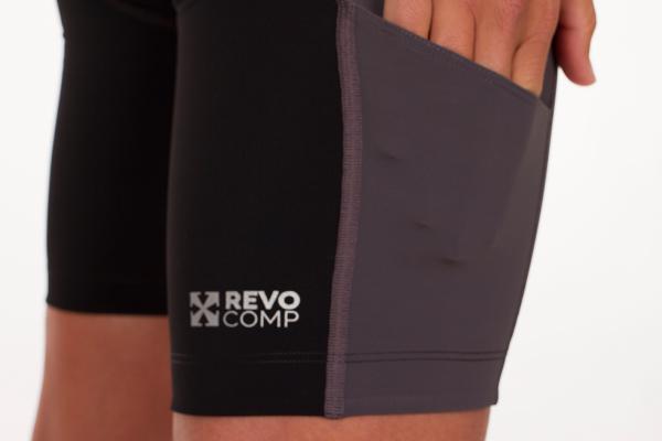 Triathlon racer woman black and grey shorts | Z3R0D - triathlon bottom gear