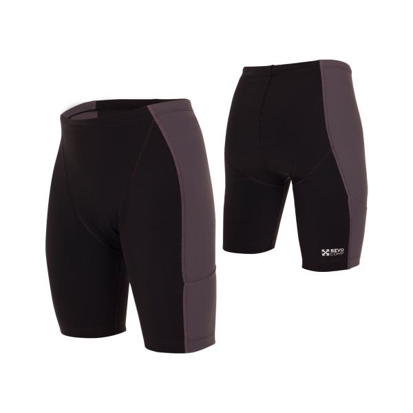 Short de triathlon femme noir et gris racer | Z3R0D - bas de triathlon