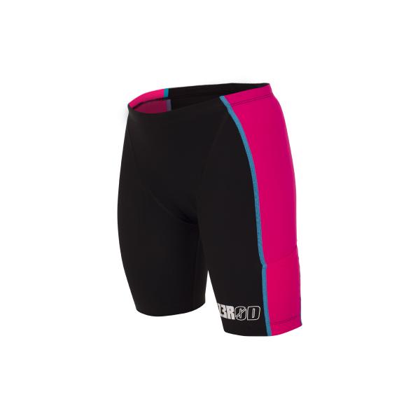 Triathlon racer woman black and pink shorts | Z3R0D - triathlon bottom gear