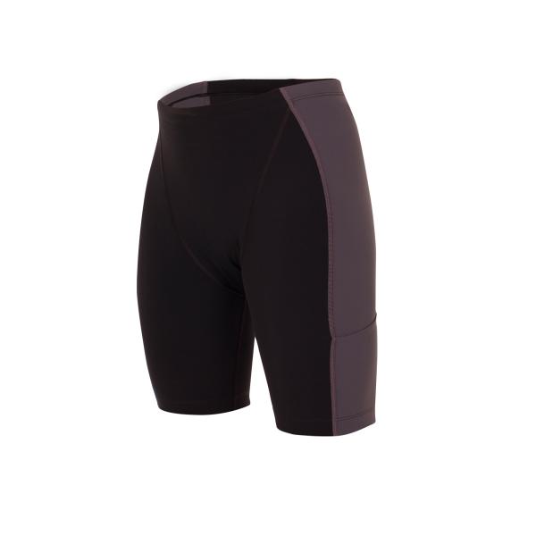 Short de triathlon femme noir et gris racer | Z3R0D - bas de triathlon