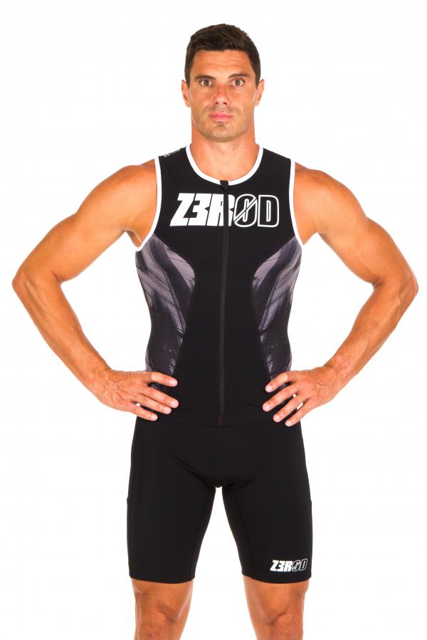 Triathlon racer man black and atoll shorts | Z3R0D