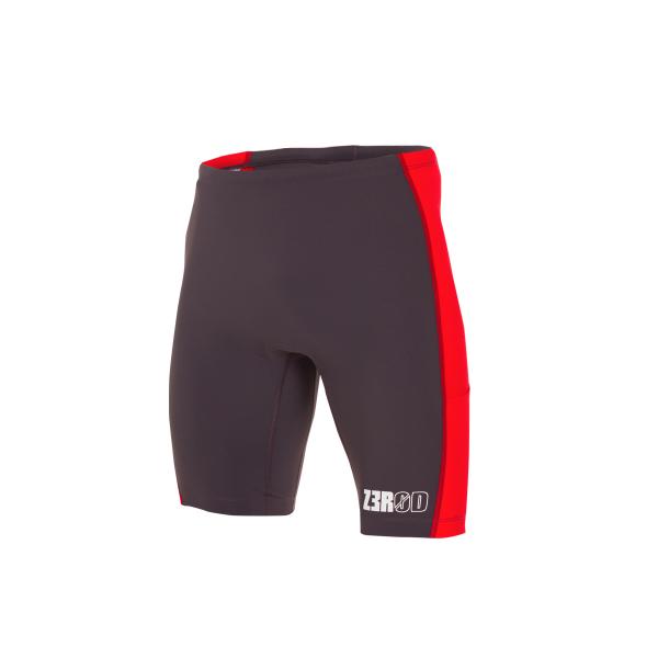 Short triathlon racer homme gris et rouge | Z3R0D