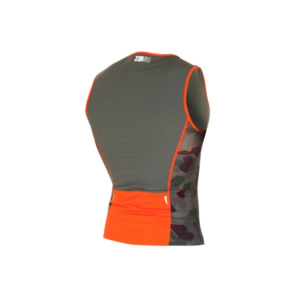 Singlet triathlon racer homme camo | Z3R0D - haut de triathlon 