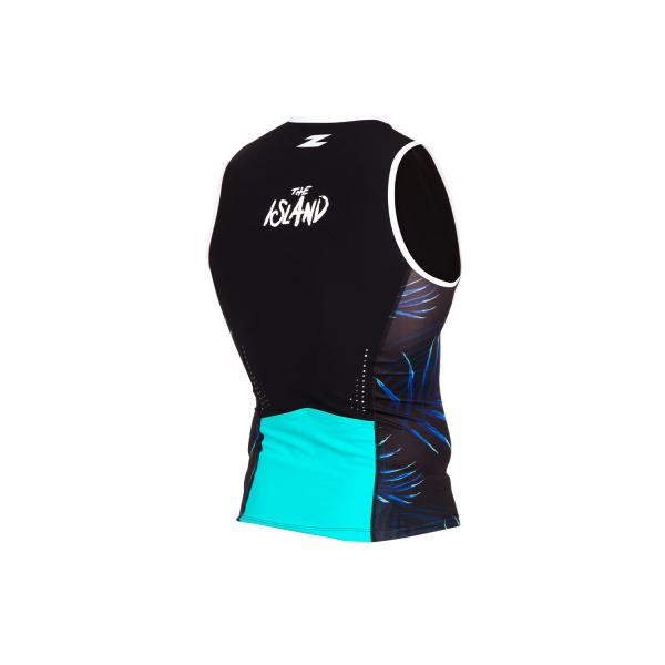 Triathlon racer man The Island singlet | Z3R0D triathlon top 