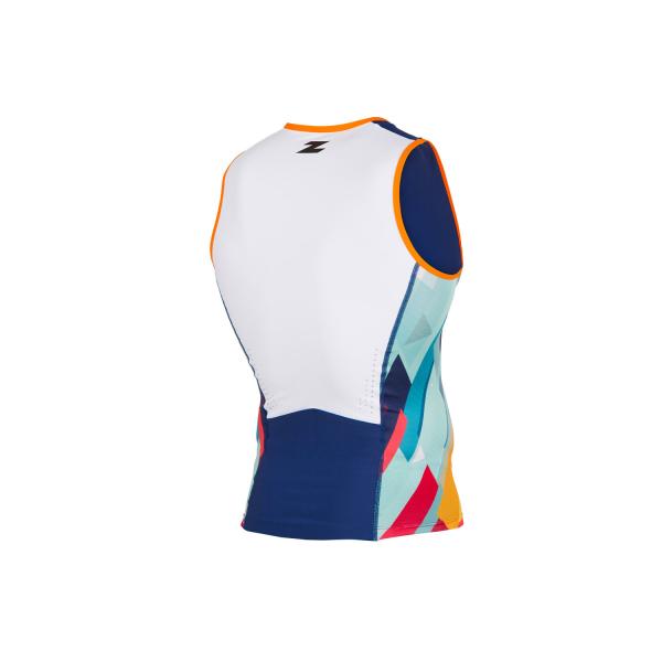 Triathlon racer man camo singlet | Z3R0D triathlon top 