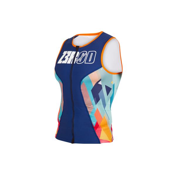 Triathlon racer man camo singlet | Z3R0D triathlon top 