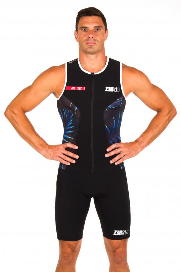 Singlet triathlon racer homme camo | Z3R0D - haut de triathlon 