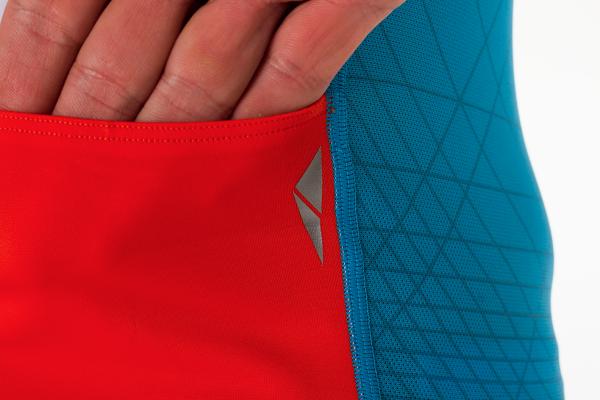 Triathlon racer man black, atoll and orange singlet | Z3R0D triathlon top 