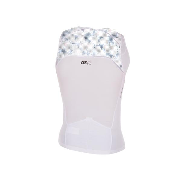 Triathlon start white singlet | Z3R0D triathlon top