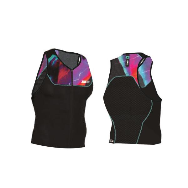 Haut de triathlon singlet Start noir | Z3R0D