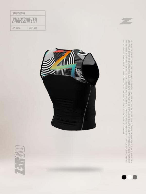 Haut de triathlon singlet Start Shapeshifter noir| Z3R0D