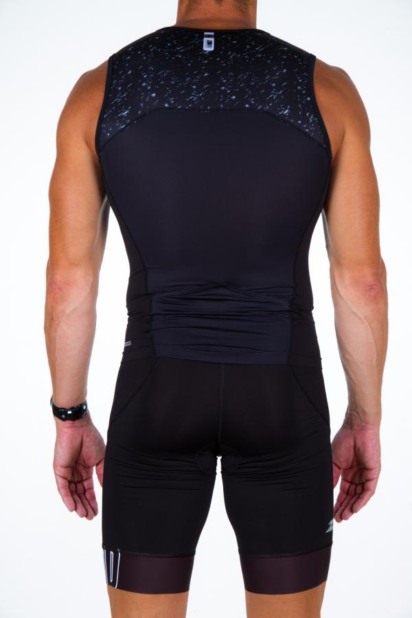 Haut de triathlon singlet Start noir | Z3R0D