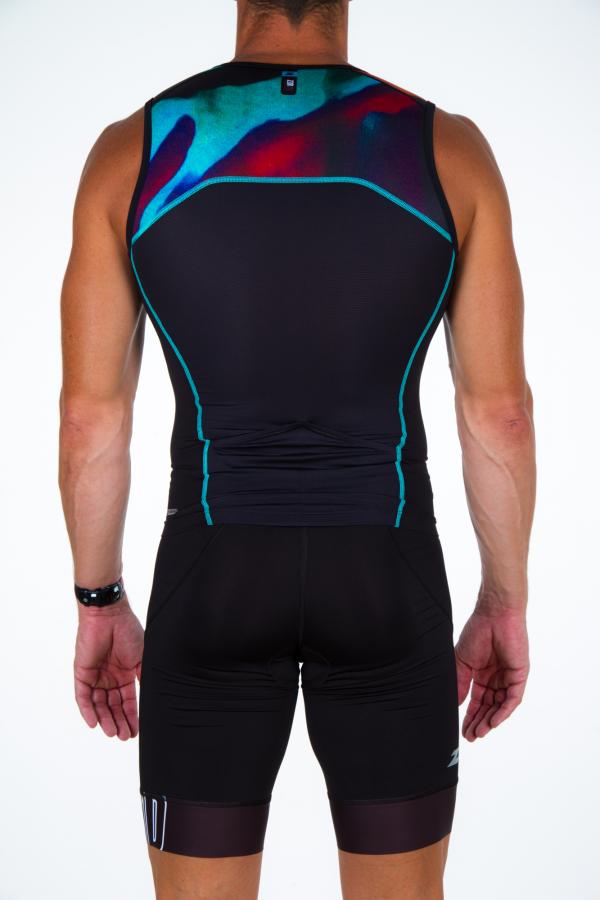 Haut de triathlon singlet Start noir | Z3R0D