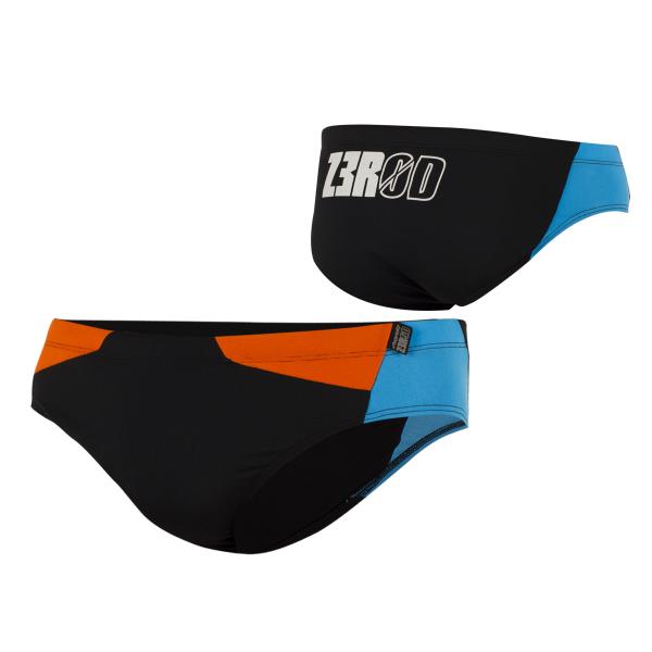 Slip de bain Z3R0D hommes - noir/atoll/orange