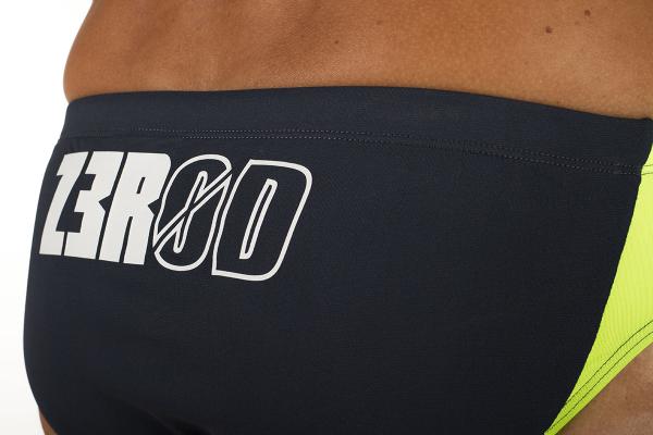 Z3R0D SWIM BRIEFS - GREY/FLUO