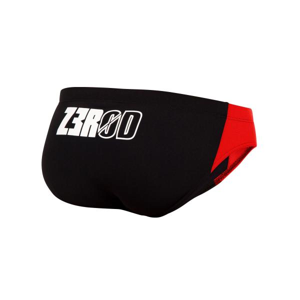 Man black, grey, red swim briefs | Z3R0D