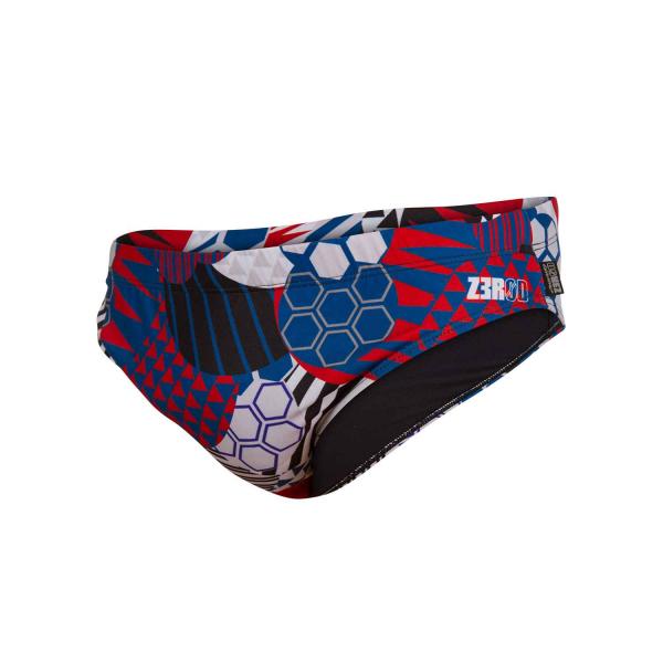 Man patchwork swim briefs | Z3R0D