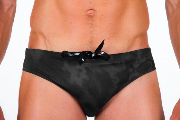 Man dark shadows tie & dye  swim briefs | Z3R0D