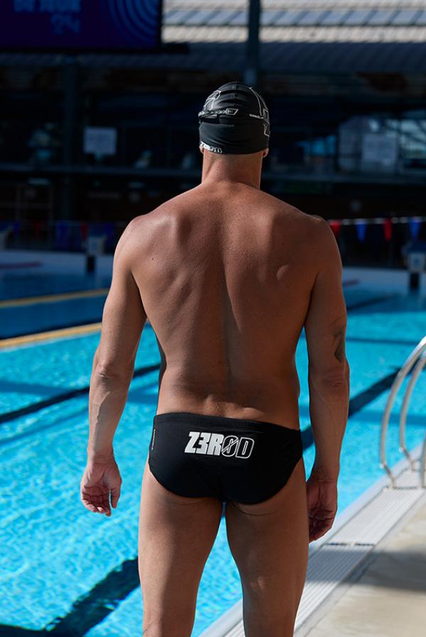 Slip de bain homme noir, gris, blanc | Z3R0D