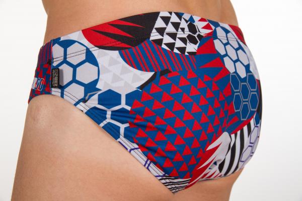 Man patchwork swim briefs | Z3R0D