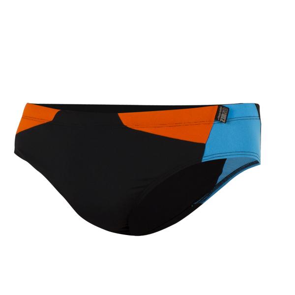 Z3R0D SWIM BRIEFS - BLACL/ATOLL/ORANGE