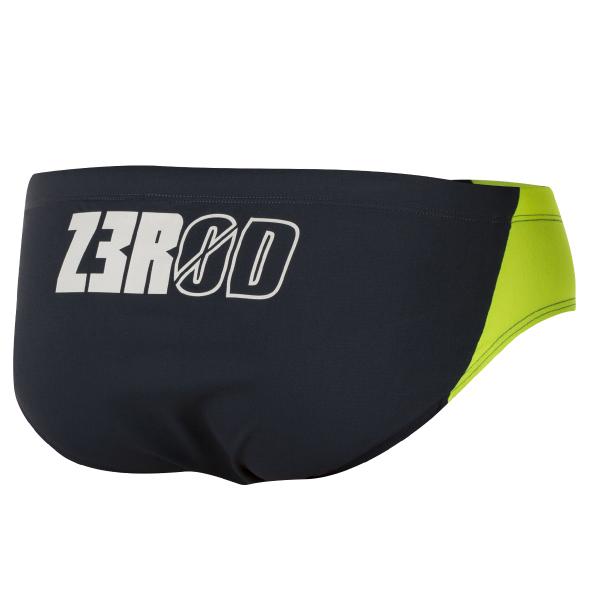 Z3R0D SWIM BRIEFS - GREY/FLUO