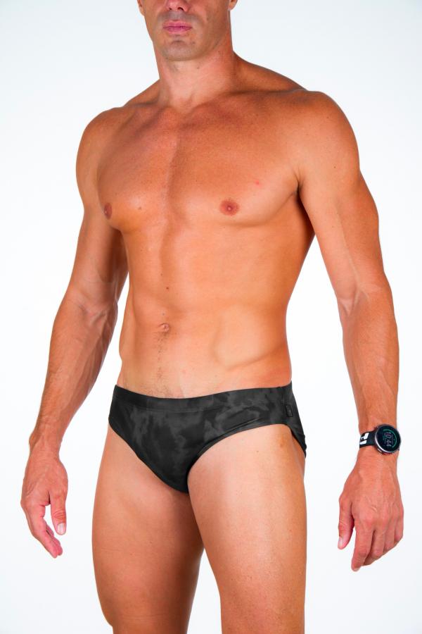 Man dark shadows tie & dye  swim briefs | Z3R0D