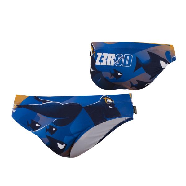 Slip de bain Z3R0D hommes - Ravenman bleu orange