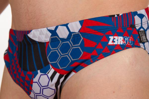 Man patchwork swim briefs | Z3R0D