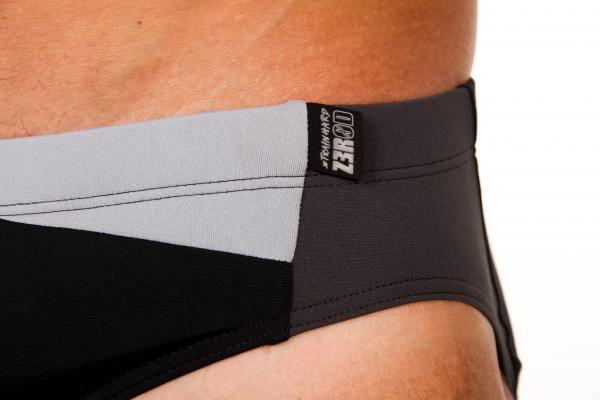 Slip de bain homme noir, gris, blanc | Z3R0D