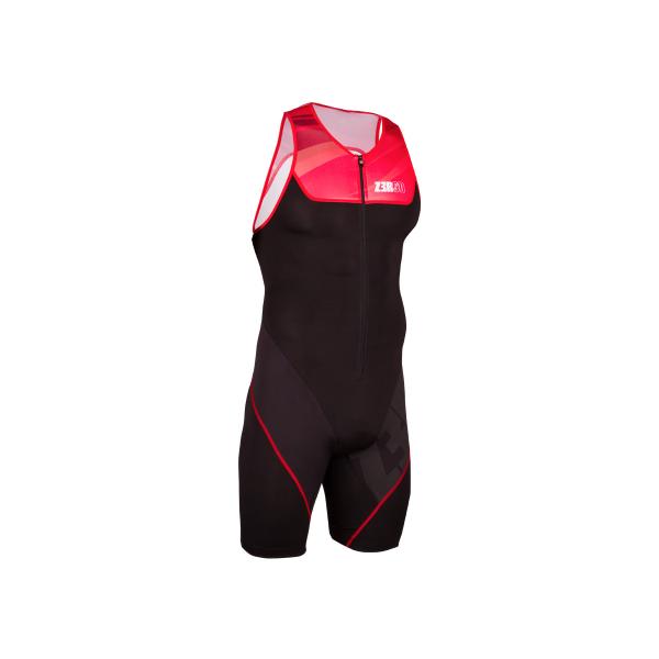 Z3R0D - start TRISUIT MAN FRONT ZIP BLACK RED